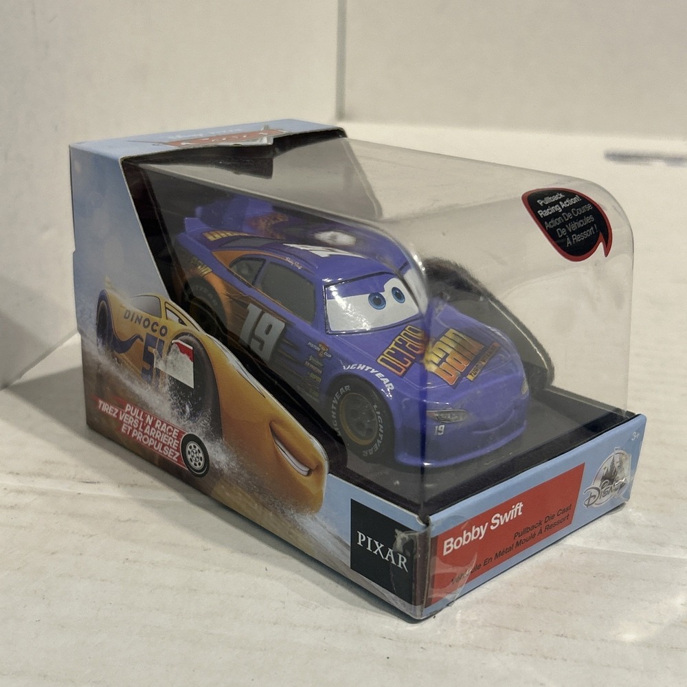 Disney Cars Pull 'N' Race "Bobby Swift"‎ Die Cast Car 1:43 Scale